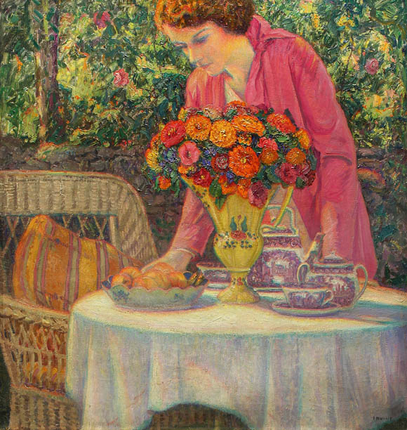 The Tea Party with the Artist's Daughter, Lois
